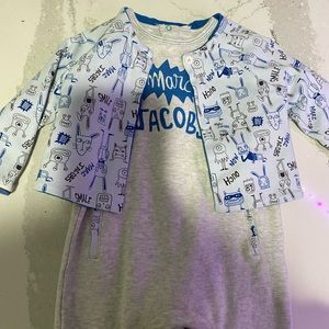 Marc Jacobs 9m footies one piece with jacket